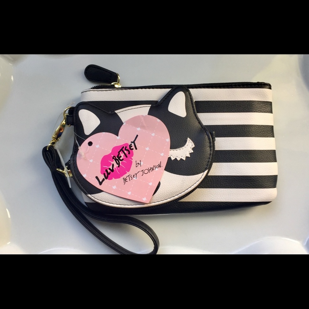 Betsy Johnson duo wristlet